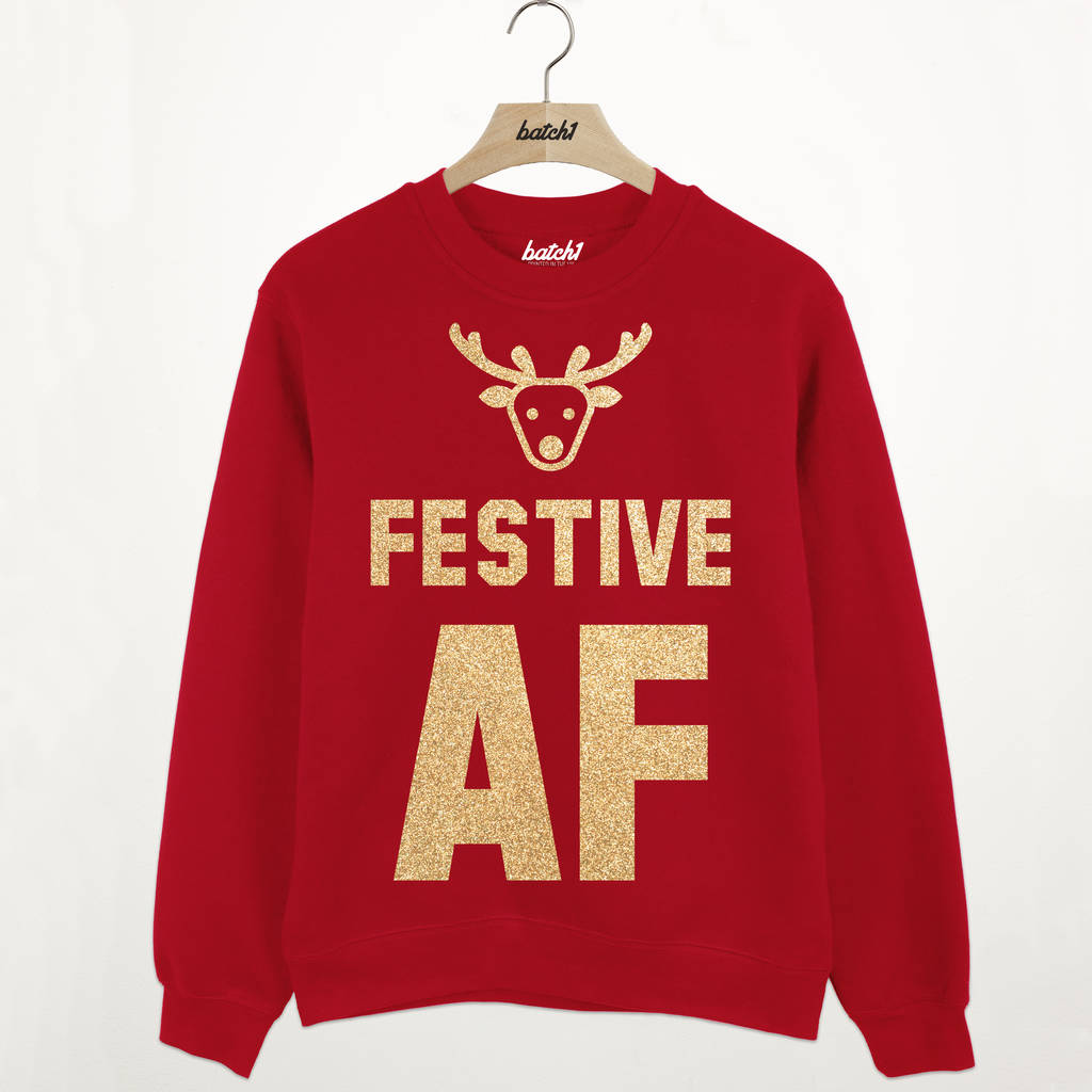festive af sweatshirt