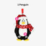 Penguin Christmas Tree Decoration With Personalised Name, thumbnail 2 of 2