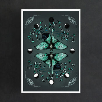 Luna Moth Giclée Art Print, 2 of 5