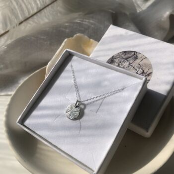 Mini Sunburst Coin Necklace, 6 of 9