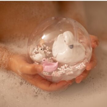 Bath Toy Swan Family Water Ball, 3 of 3