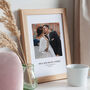 Custom Photo And Caption Paper Anniversary Print, thumbnail 2 of 3