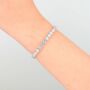 Sterling Silver 5mm Tennis Bracelet, thumbnail 3 of 5