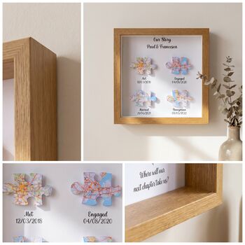 Wedding Gifts Met Engaged Married Locations Print, 7 of 10