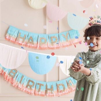 Birthday Letter Fringe Bunting, 2 of 4