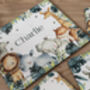 Kids Personalised Safari Theme Placemat, Coaster And Mug Dinner Set, thumbnail 5 of 5