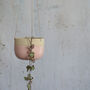 Handmade Stone Hanging Ceramic Planter, thumbnail 7 of 9