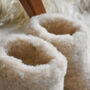 Children’s Merino Wool Slippers – Eskimo, thumbnail 3 of 3
