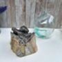 Handcrafted Molten Glass Bowl On Natural Driftwood, thumbnail 5 of 6