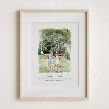 Personalised Bride And Besties Portrait – Hen Party Gift, 9 of 11