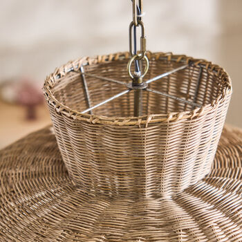 Monde Woven Rattan Ceiling Shade, 5 of 5