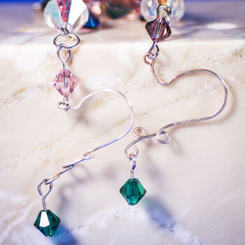 Mini Garland With Heart Crystal Pendant, 2 of 4