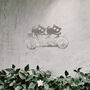 Metal Cat Duo On Bicycle Wall Art For Garden Decor, thumbnail 6 of 10