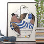 Walrus Is The Bath, Funny Bathroom Poster, thumbnail 1 of 6