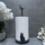 Cast Iron Kitchen Roll Holder – Cat And Bird Design, thumbnail 4 of 11