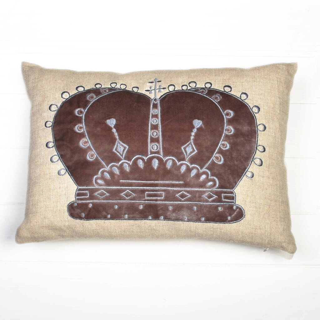 Crown Cushion By Bags Not War | notonthehighstreet.com