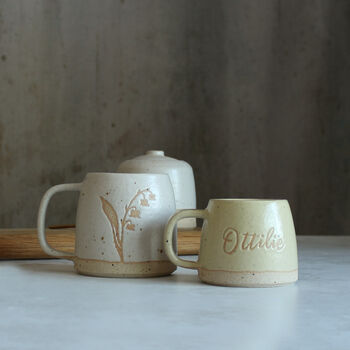 Personalised Flower And Name Small Mug, 4 of 7