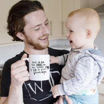 'Dad I Am So Glad You're Mine' Mug, 2 of 10