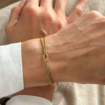 Mother And Daughter Knot Bracelet Set Of Two, 4 of 12