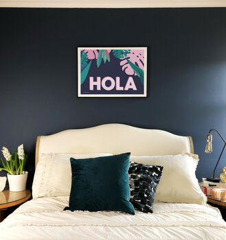 'Hola' Tropical Art Print, 2 of 6