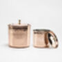 Set Of Four Handmade Copper Storage Canisters – Lidded, Tin Lined Inside, thumbnail 4 of 7