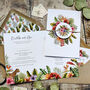 Tropical Folded Wedding Invitation Suite, thumbnail 1 of 8