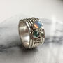 Personalised Birthstone Ethereal Galaxy Spinning Ring, thumbnail 5 of 12