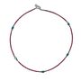 Nepalese Turquoise Pink Micro Beaded Necklace, thumbnail 1 of 3