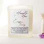 Personalised Happy New Home Scented Soy Wax Candle, thumbnail 1 of 11
