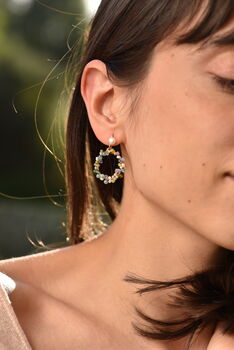 Statement Gemstone Drop Earrings, 6 of 10