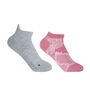 Delicate Pink And Organic Sport Grey Women Trainer Socks, thumbnail 1 of 7