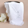 Personalised White Christening Shawl, thumbnail 1 of 9