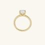 Oval Engagement Ring Lab Grown 1 Ctw Diamond Rope Band, thumbnail 3 of 5