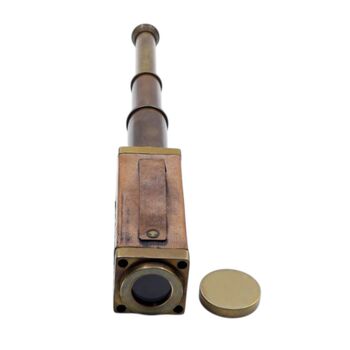 Personalised Folding Telescope In Leather Case, 5 of 7