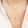 Silver Plated Dainty Tiny Small Heart Pendant Necklace, thumbnail 6 of 6