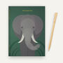 A5 Gold Foiled Elephant Notebook, thumbnail 1 of 2