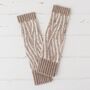 Zebra Lambswool Knitted Wrist Warmers, thumbnail 8 of 12
