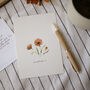 Set Of 12 Botanical Flower Postcard Note Cards, thumbnail 6 of 8