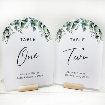Eucalyptus Framed Table Number Cards, 2 of 2