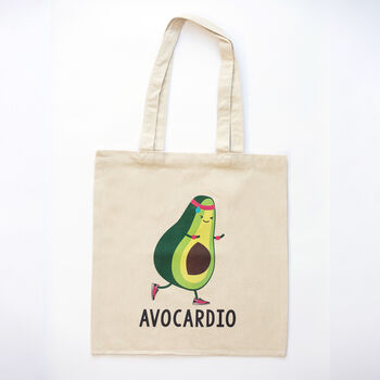 'Avocardio' Funny Tote Bag, 3 of 4