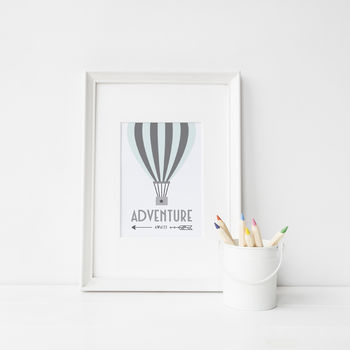 Adventure Awaits Balloon Print, 2 of 4