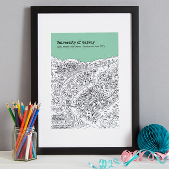 Personalised Galway Graduation Gift Print, 8 of 9