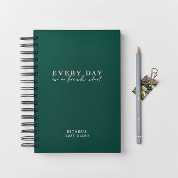 Personalised Fresh Start 2025 Daily Diary, 2 of 10