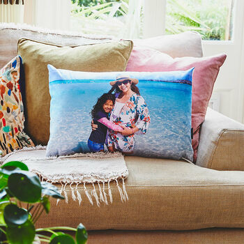 Personalised Double Sided Photo Postcard Cushion Cover, 2 of 5