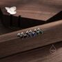 Tiny Black Cz Marquise Screw Back Earrings, thumbnail 5 of 10