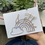 Small Personalised Wire Art Word Rainbow, thumbnail 2 of 5