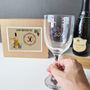 Personalised 50th Birthday Wine Glass Gift, thumbnail 1 of 7