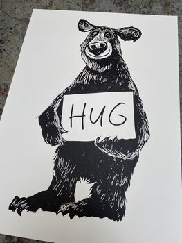 Bear Hug Screenprint, 4 of 5