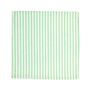 Soft Cotton Linen Stripe Napkins Green/Ivory • Set Of Six, thumbnail 3 of 4