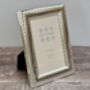 Sixtrees Silver Plated Diamond Patterned Photo Frame, thumbnail 1 of 3